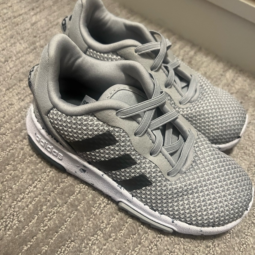 Adidas toddler grey shoes